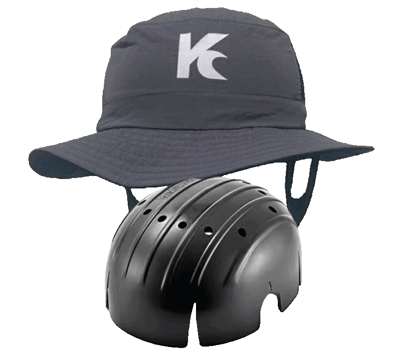 UV surf kitesurf watersports beach round hat with integrated helmet from kitehat